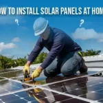 How to install solar panel at home