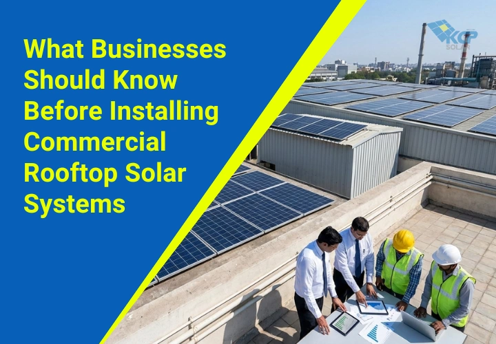 What Businesses Should Know Before Installing Commercial Rooftop Solar Systems